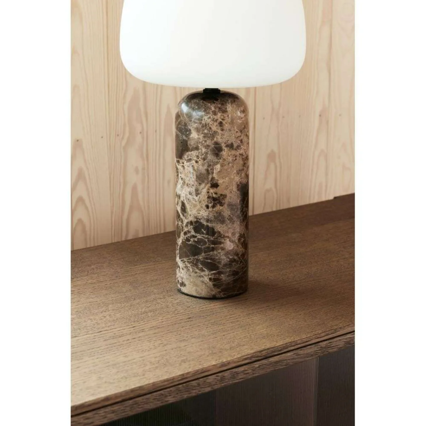 Kin Bordlampe H40 Brown Marble - Northern - Stue - Glass