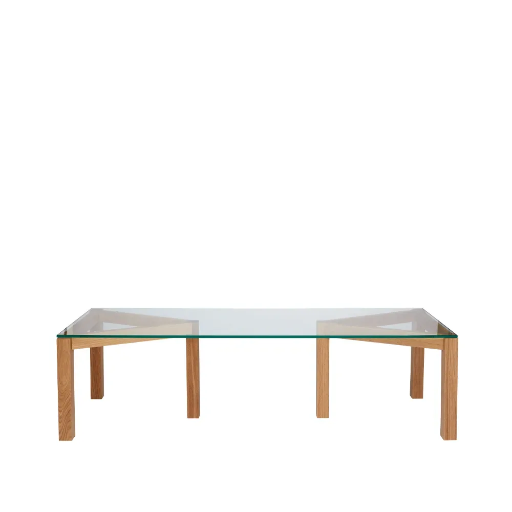 Fogia Winwin Couchtisch glas klar, elfenbein