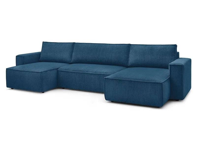 Wohnlandschaft BOBOCHIC NIHAD Cord-Stoff dunkelblau