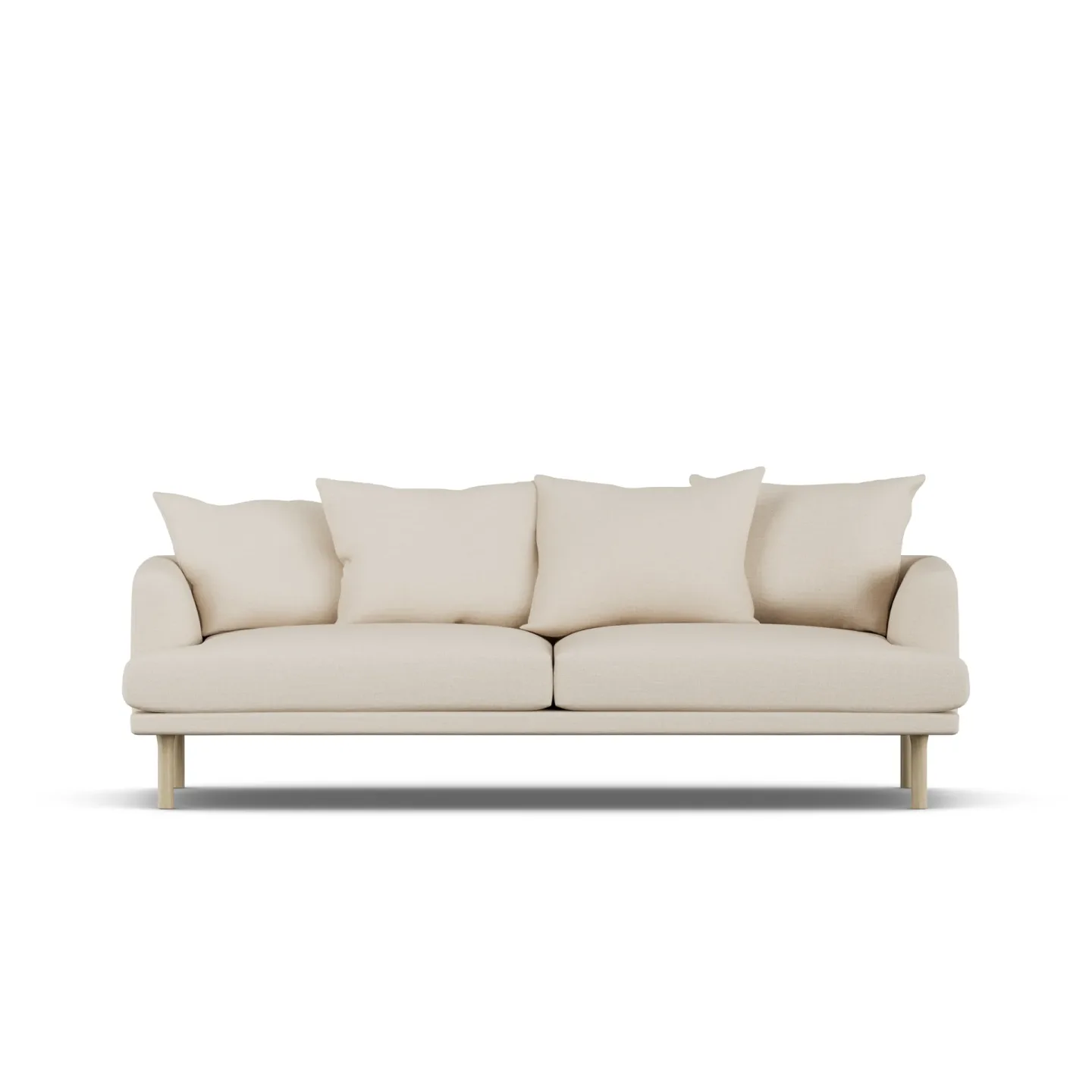 1898 Sjövik soffa Same Beige 6670-vitoljad ek, 3-sits