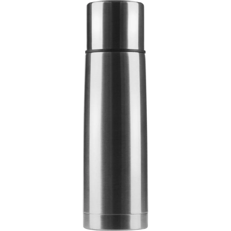 Thermosflasche Sport Grau Edelstahl