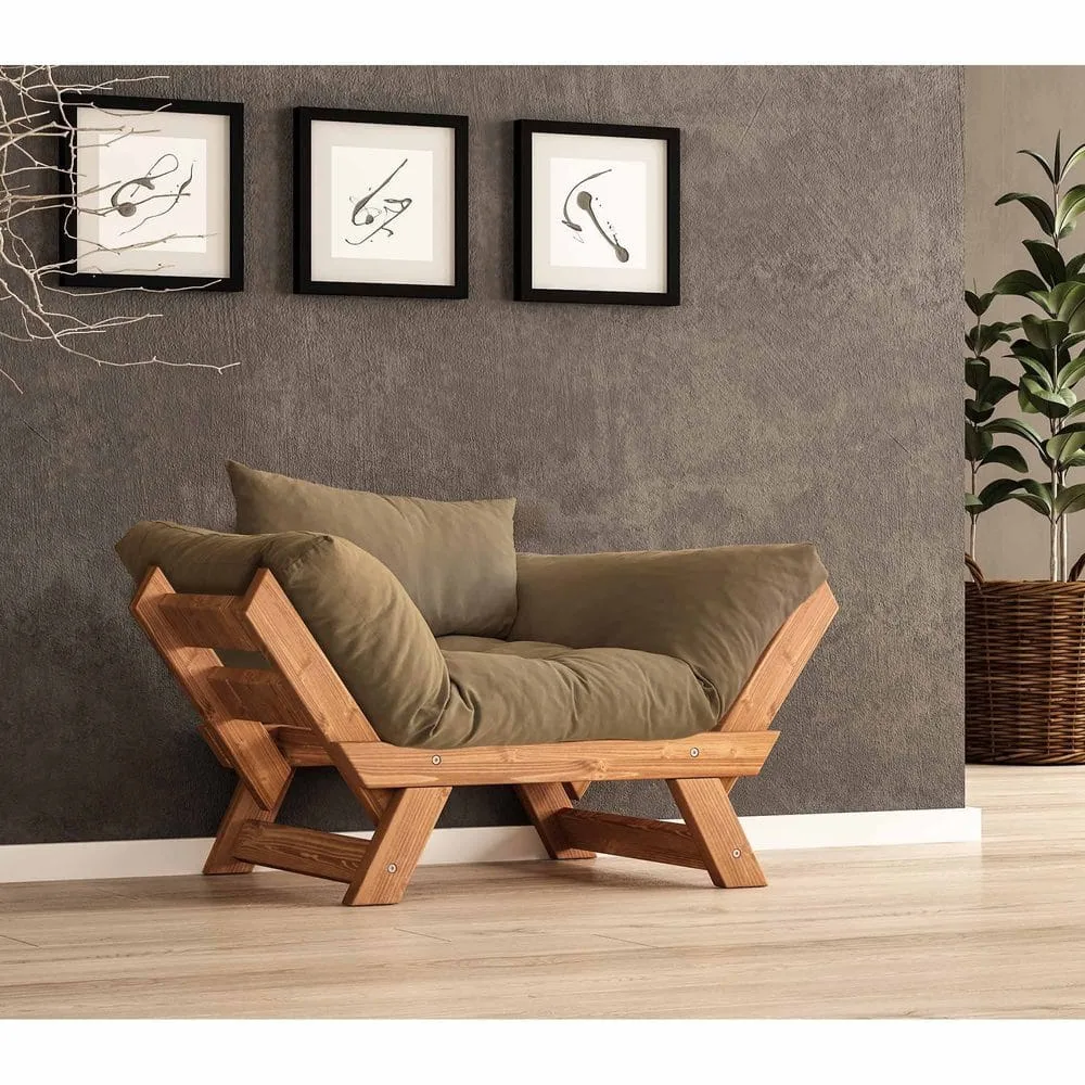 Zylar 2-sits Bäddsoffa - Taupe