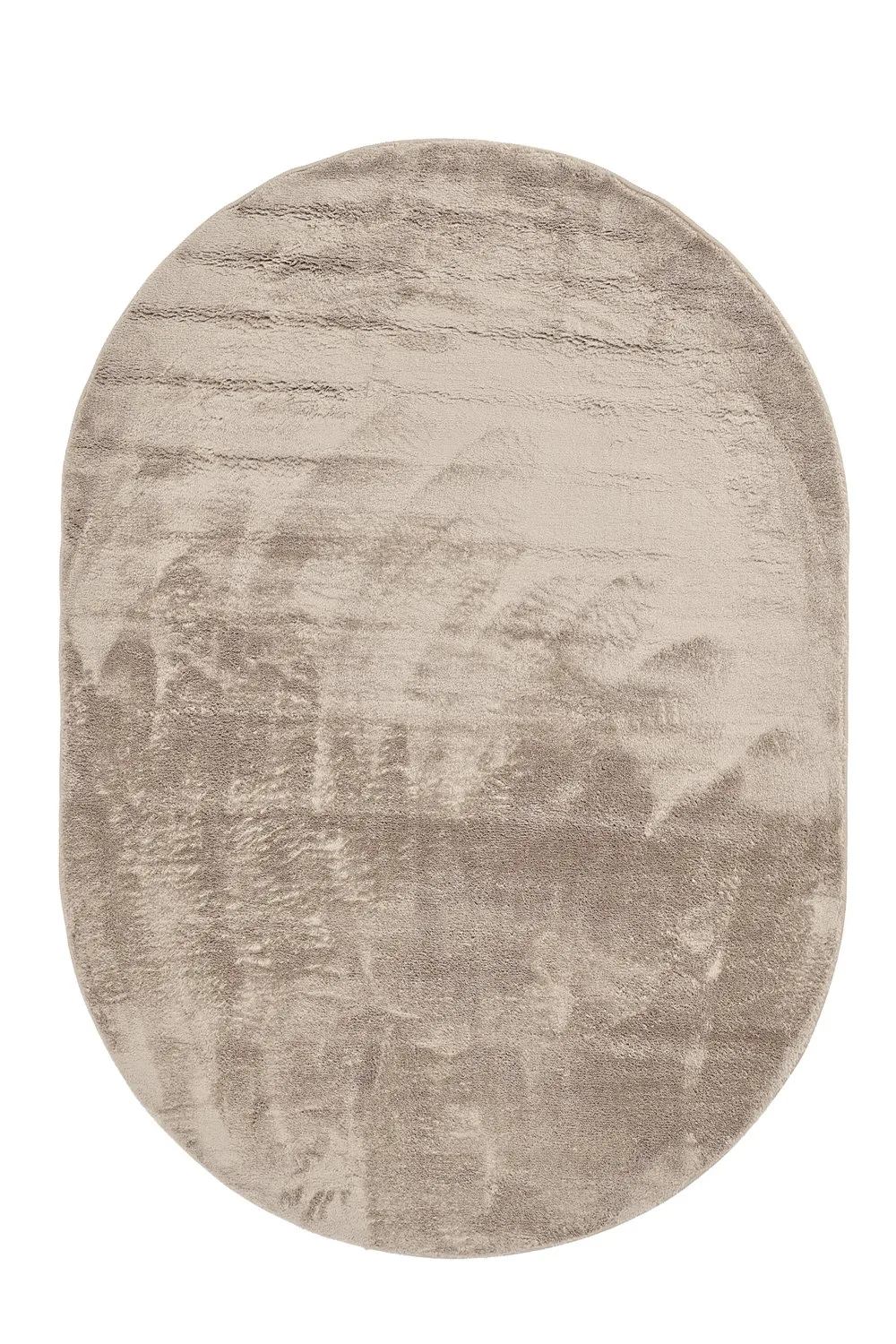 Ovalt ryeteppe - Aranga Super Soft Fur (brun) (Størrelse: 240 x 340 cm)