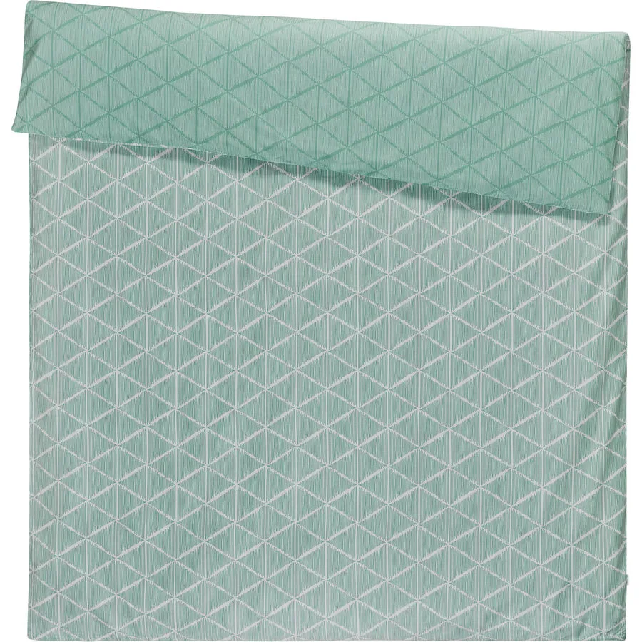 Esprit Duvetbezug Julien Blau Baumwolle 210 cm 160 cm - Farbe: acqua
