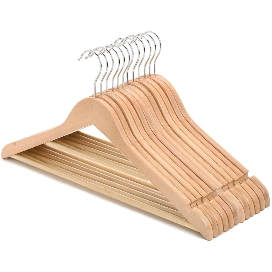 Kleiderbügel-Set COCON Hellbraun Eukalyptus B 2 cm Set