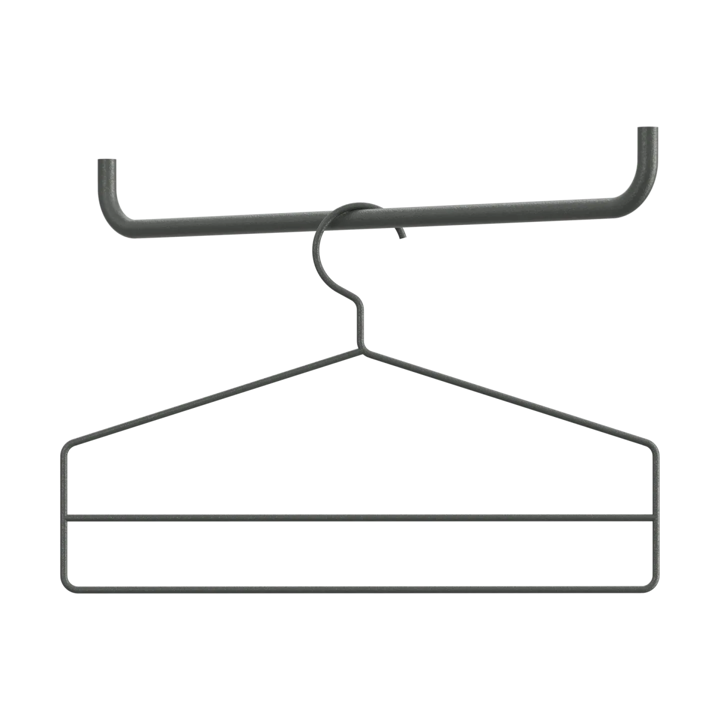 String String Kleiderhaken 4er-Pack Dunkelgrau