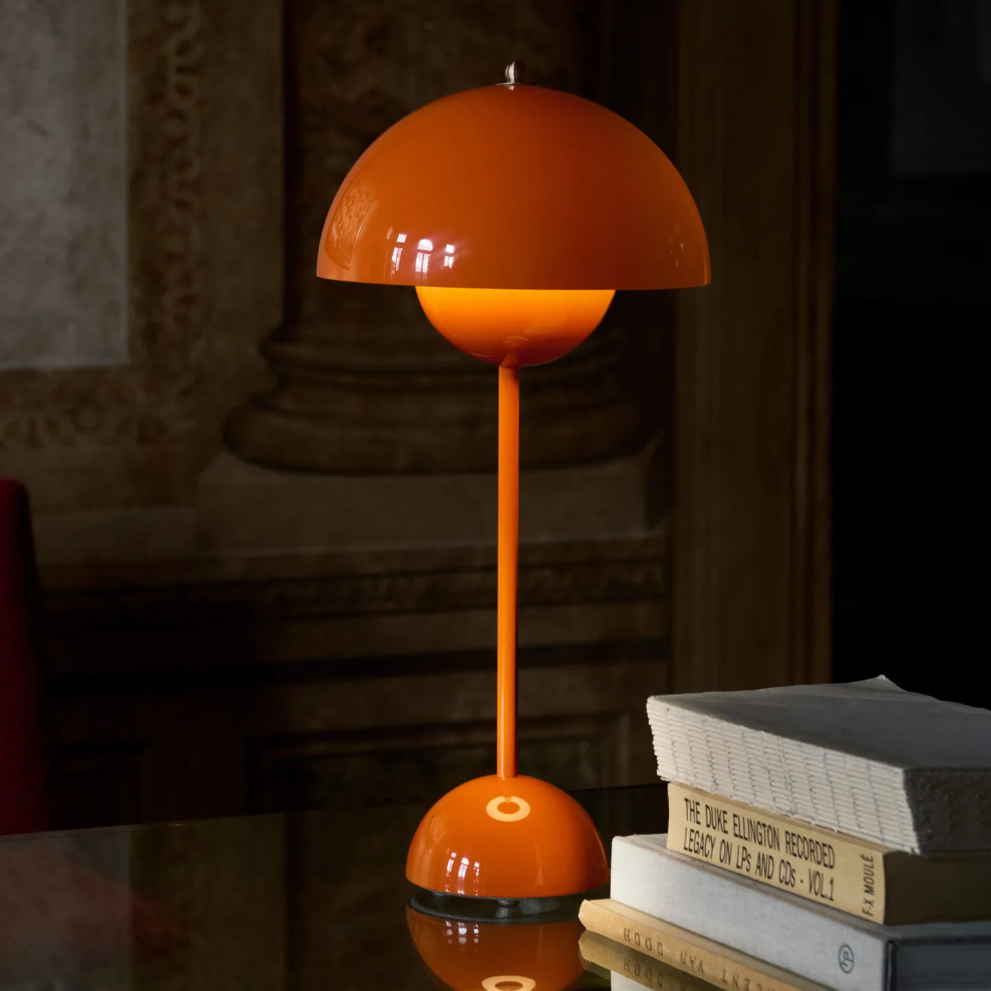 &Tradition FlowerPot VP3 Tischleuchte Zesty orange