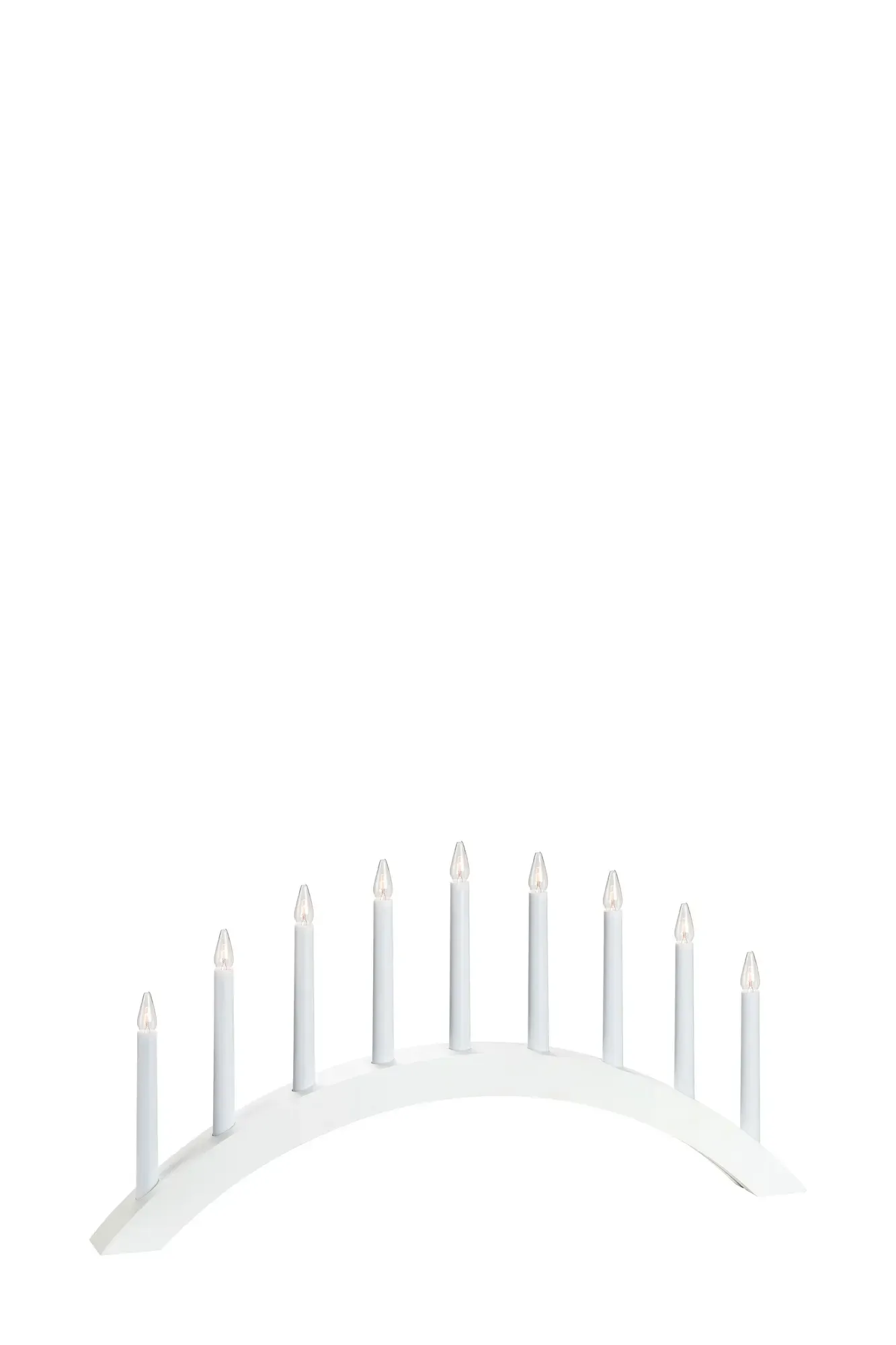 Atle Adventskerzenhalter Weiß 9 Lichter