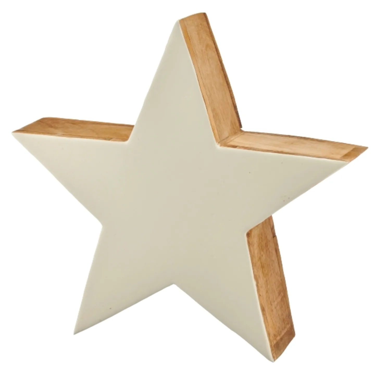 Gasper Weihnachtsschmuck Mangoholz Stern, Weiss | Schubiger Möbel