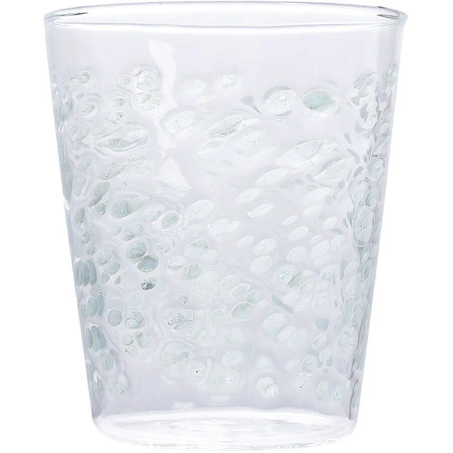Trinkglas Laiba transparent/grün Glas H 10.5 cm 0.435 l
