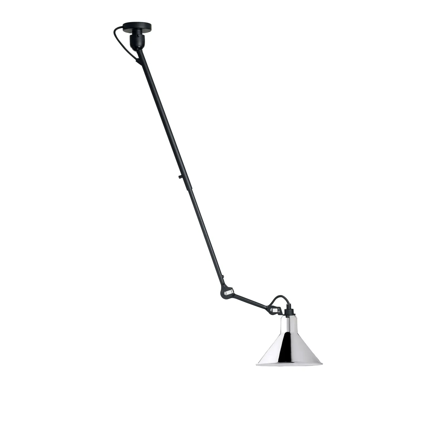 DCWéditions - Lampe Gras No302 - Conic, Krom - Pendellampor - Bernard-Albin Gras - Silver