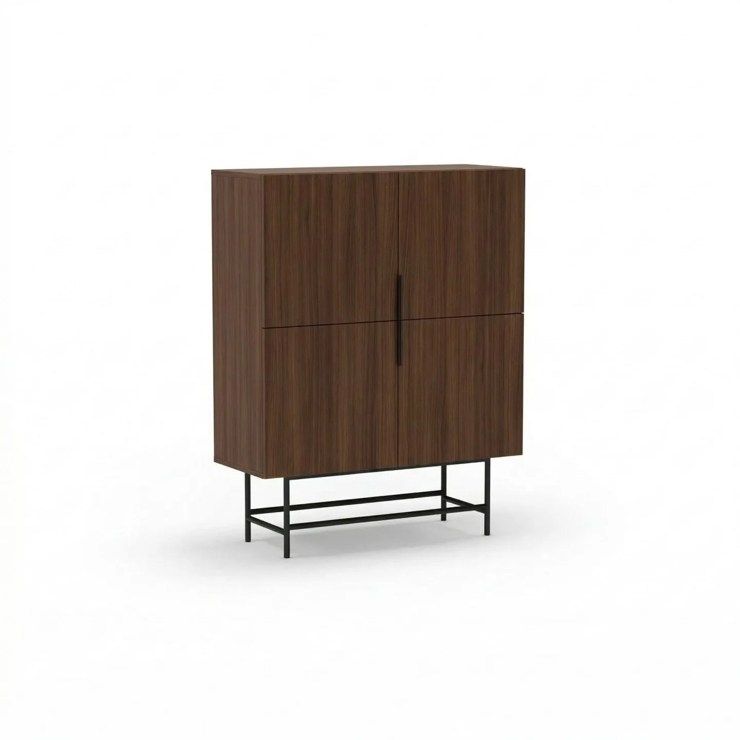 Truvia Sideboard 100x128x40 cm - Milano valnöt svart