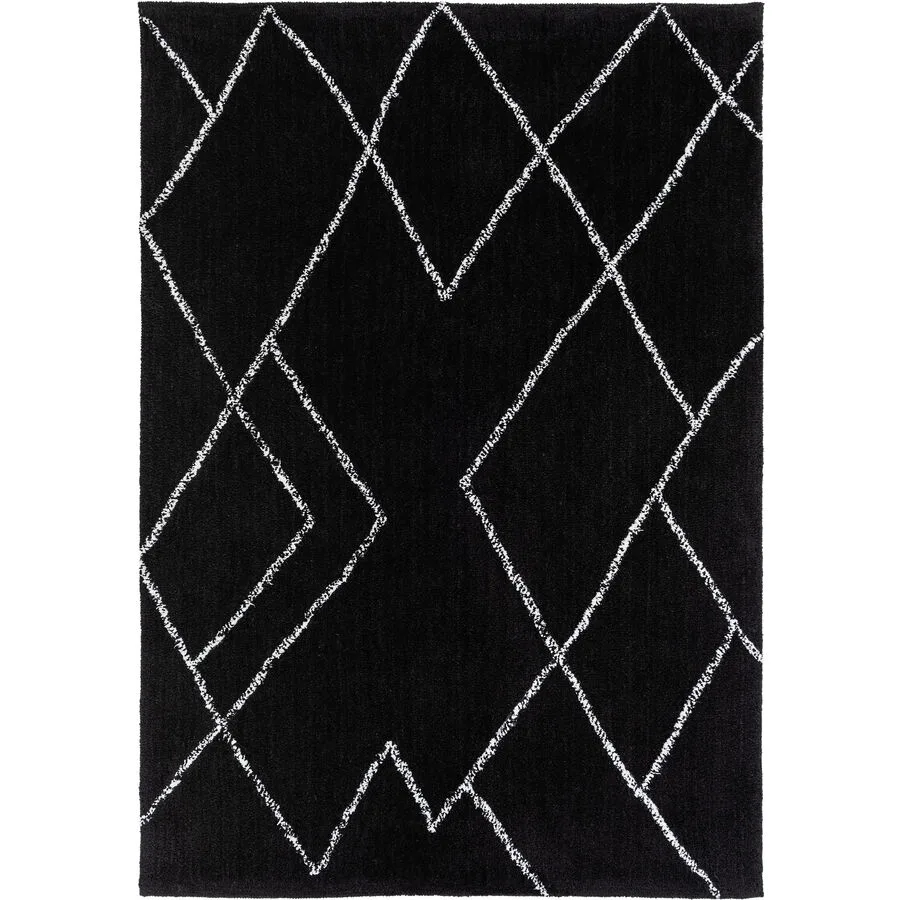 Teppich Jaro schwarz Mikrofaser 160 x 230 cm
