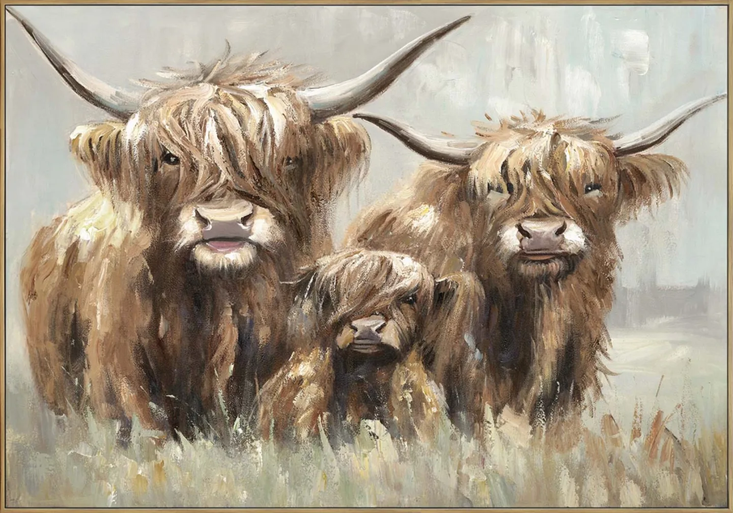 image LAND Gemälde Three Cattles | Schubiger Möbel