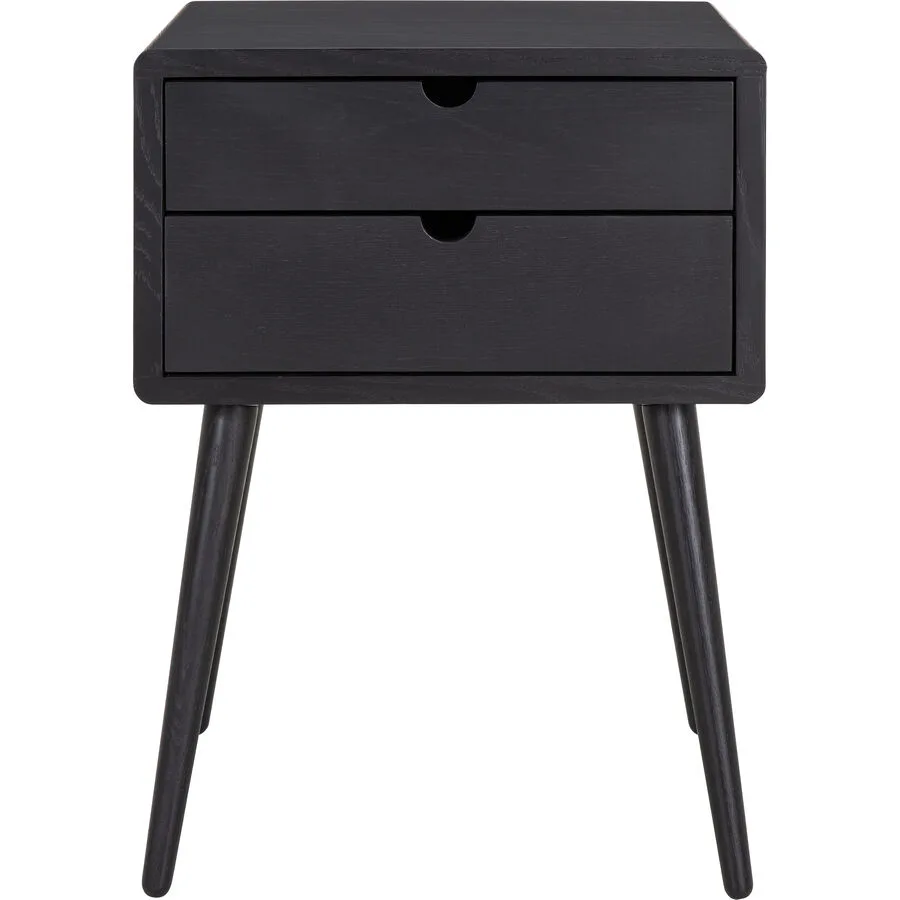 Nachttisch Anni Schwarz Eiche B 40 cm H 55.5 cm