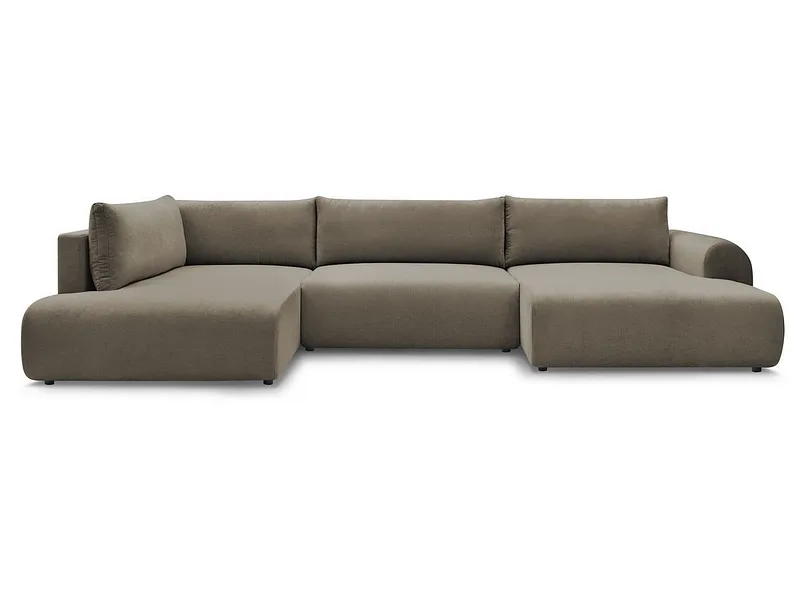 Wohnlandschaft BOBOCHIC LUCIEN Stoff taupe