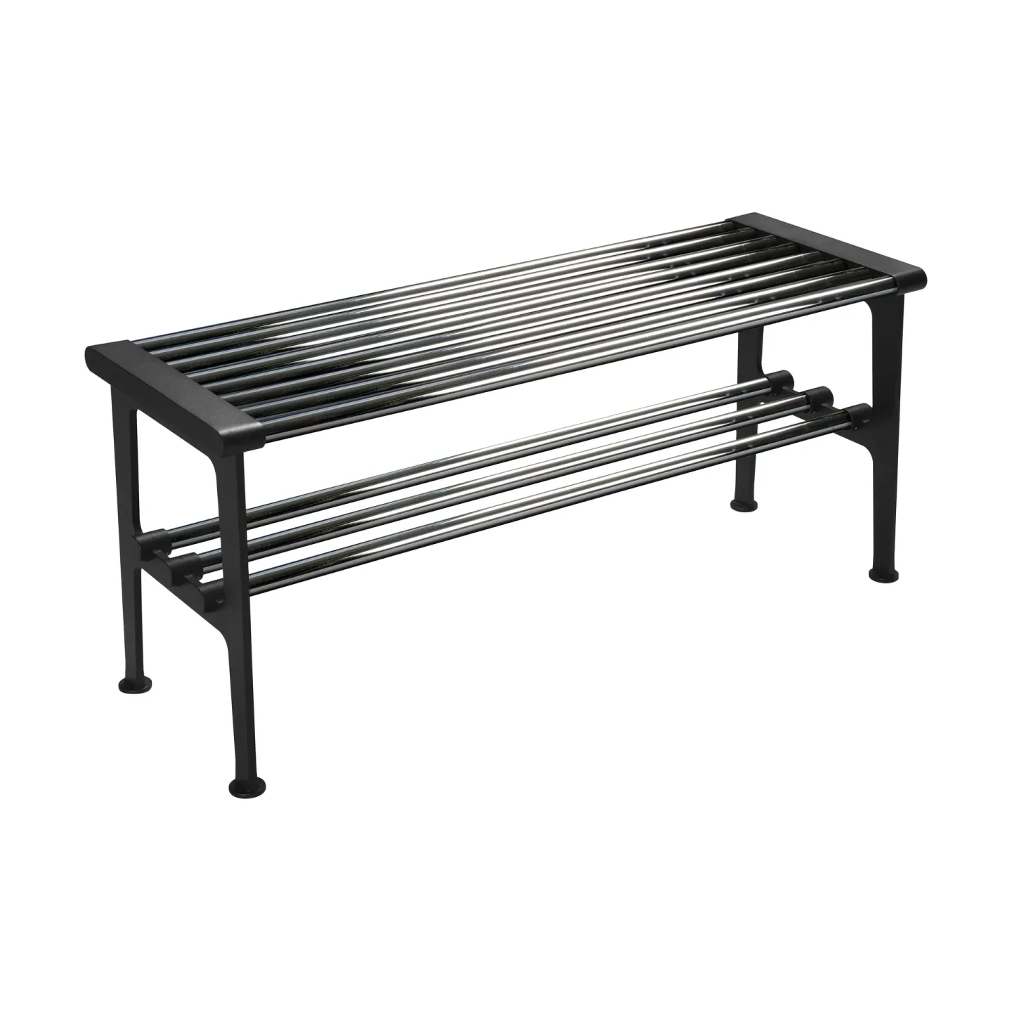Essem Design Nostalgi bänk 100 cm Krom-svart
