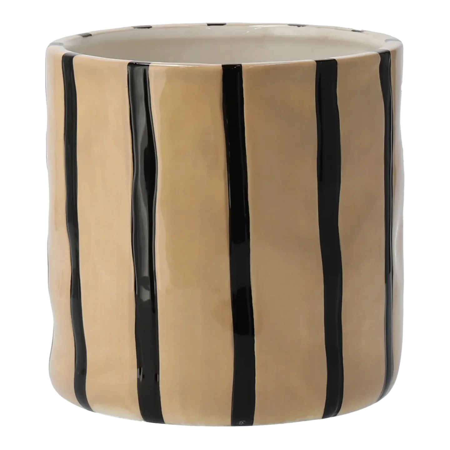 Scandi Living Thrive Blumentopf Ø16cm Beige-schwarz