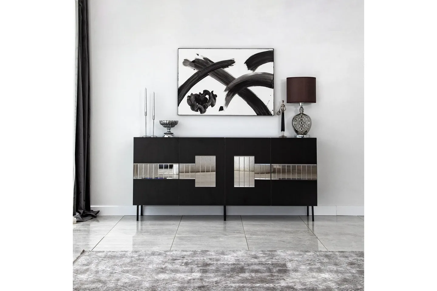 Djarhint Konsollbord 180 cm - Svart