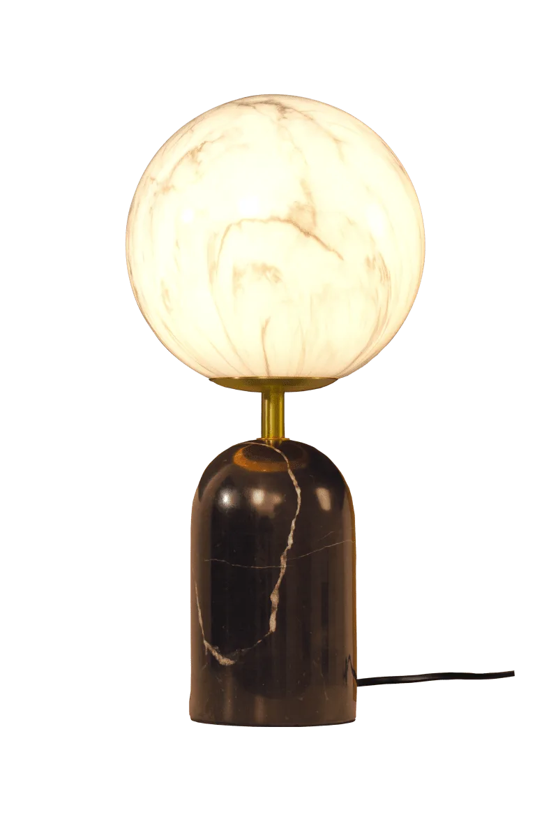 Aneta Lighting - Pierre 42cm - Bordslampa - Svart/vit
