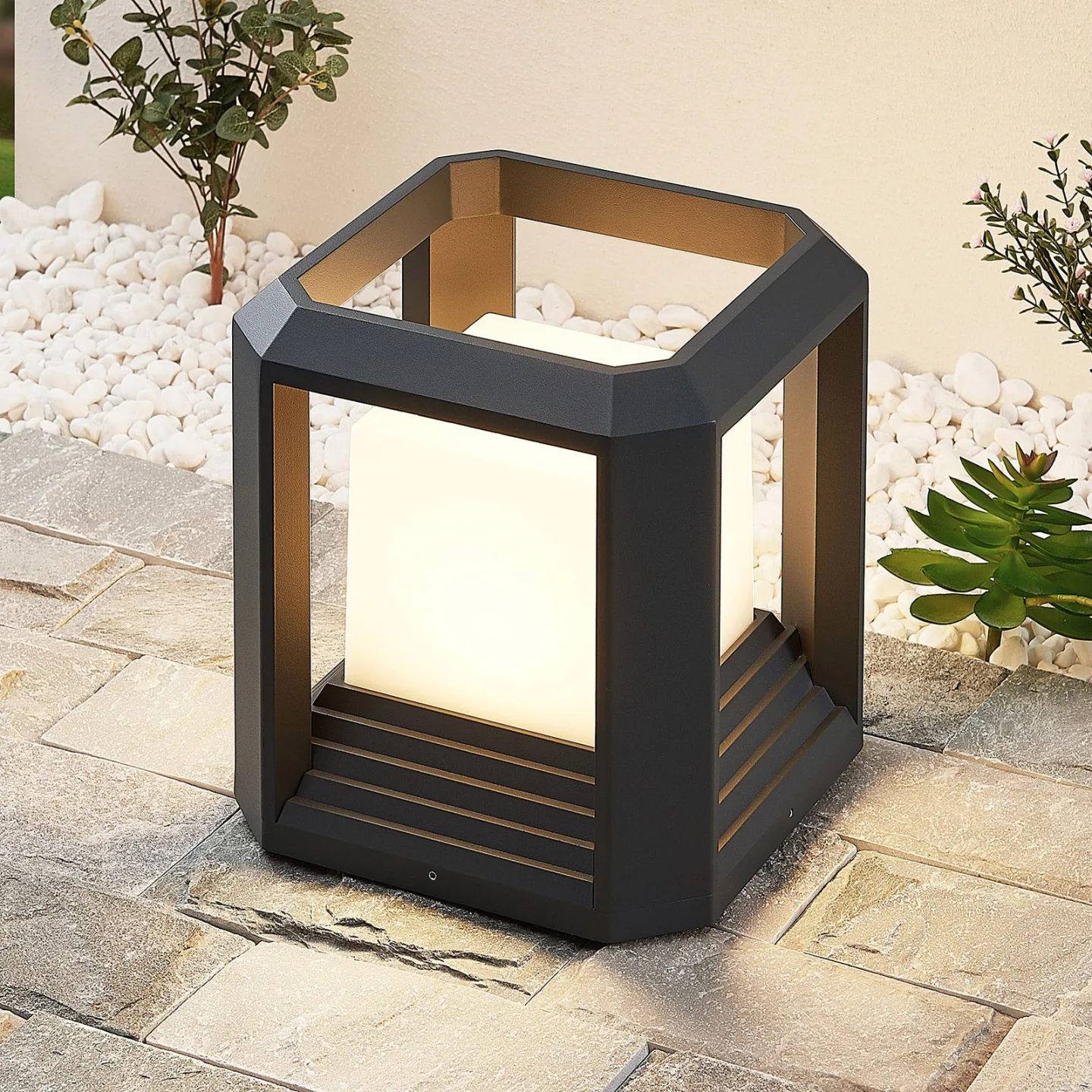 Serenella LED Hage Lampe Anthracite - Lucande - Terrasse - Moderne - Metall - Med en lyskilde