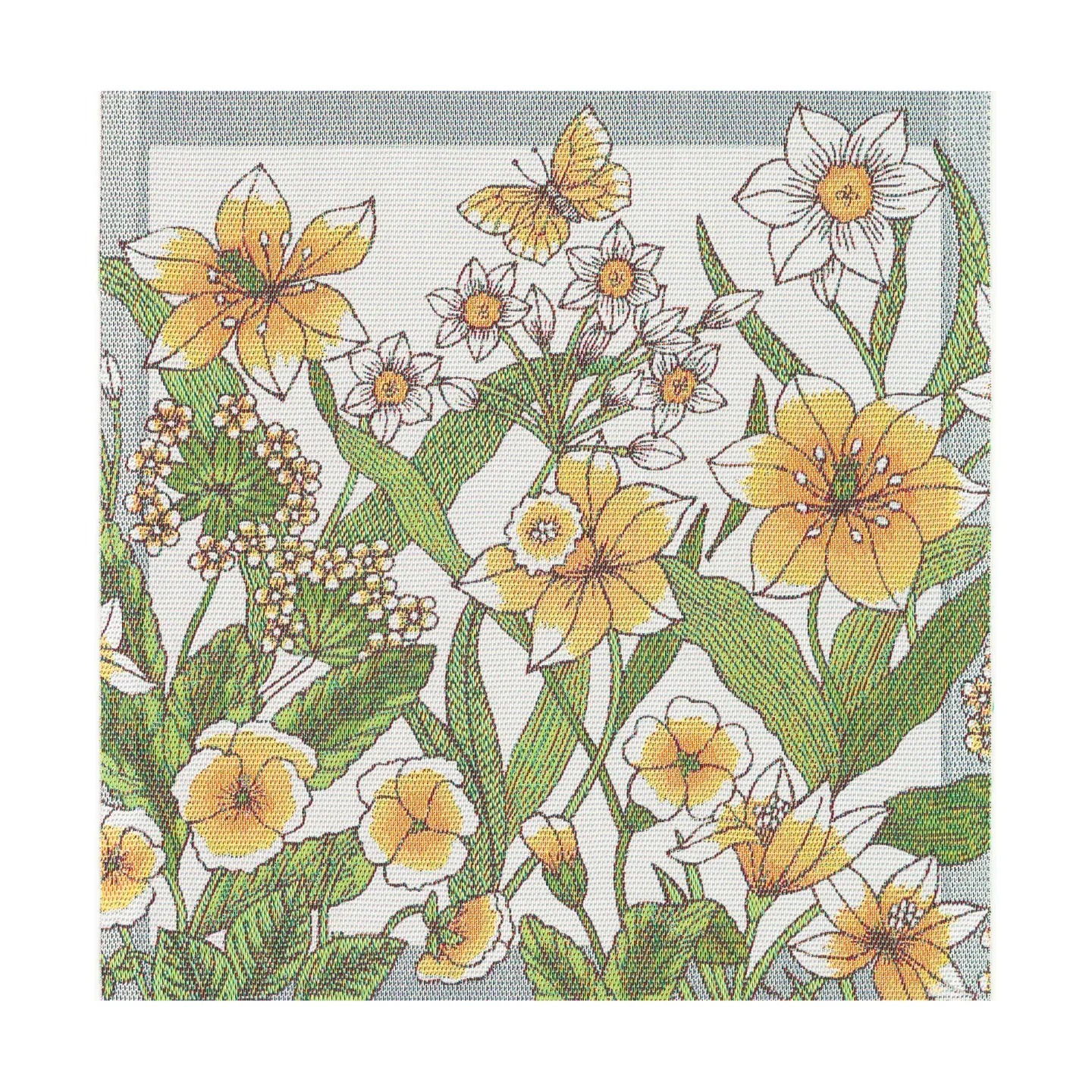 Ekelund Linneväveri Daffodil Stoffserviette 35x35 cm Gelb