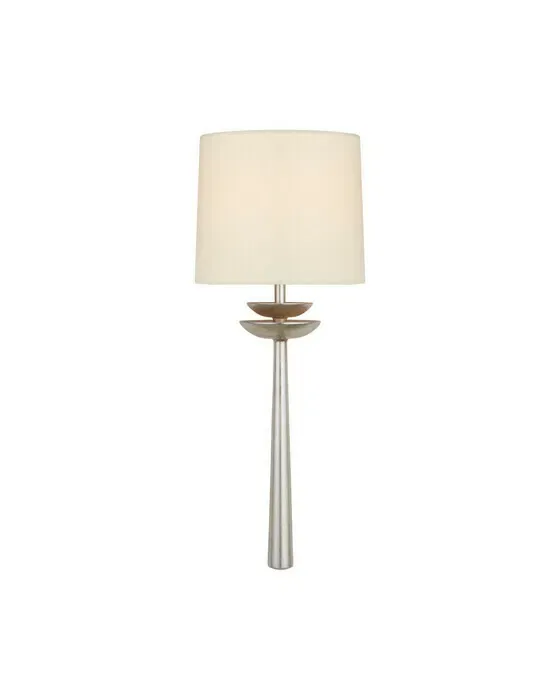 Beaumont Medium Tail Sconce Burnished Silver Leaf