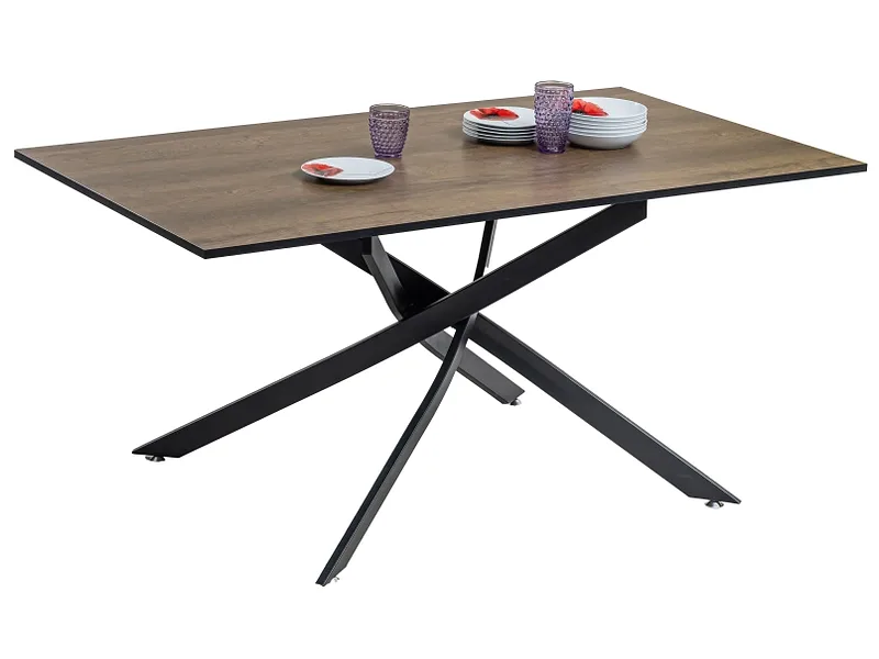 Tisch CARPI 160x90x75cm braun