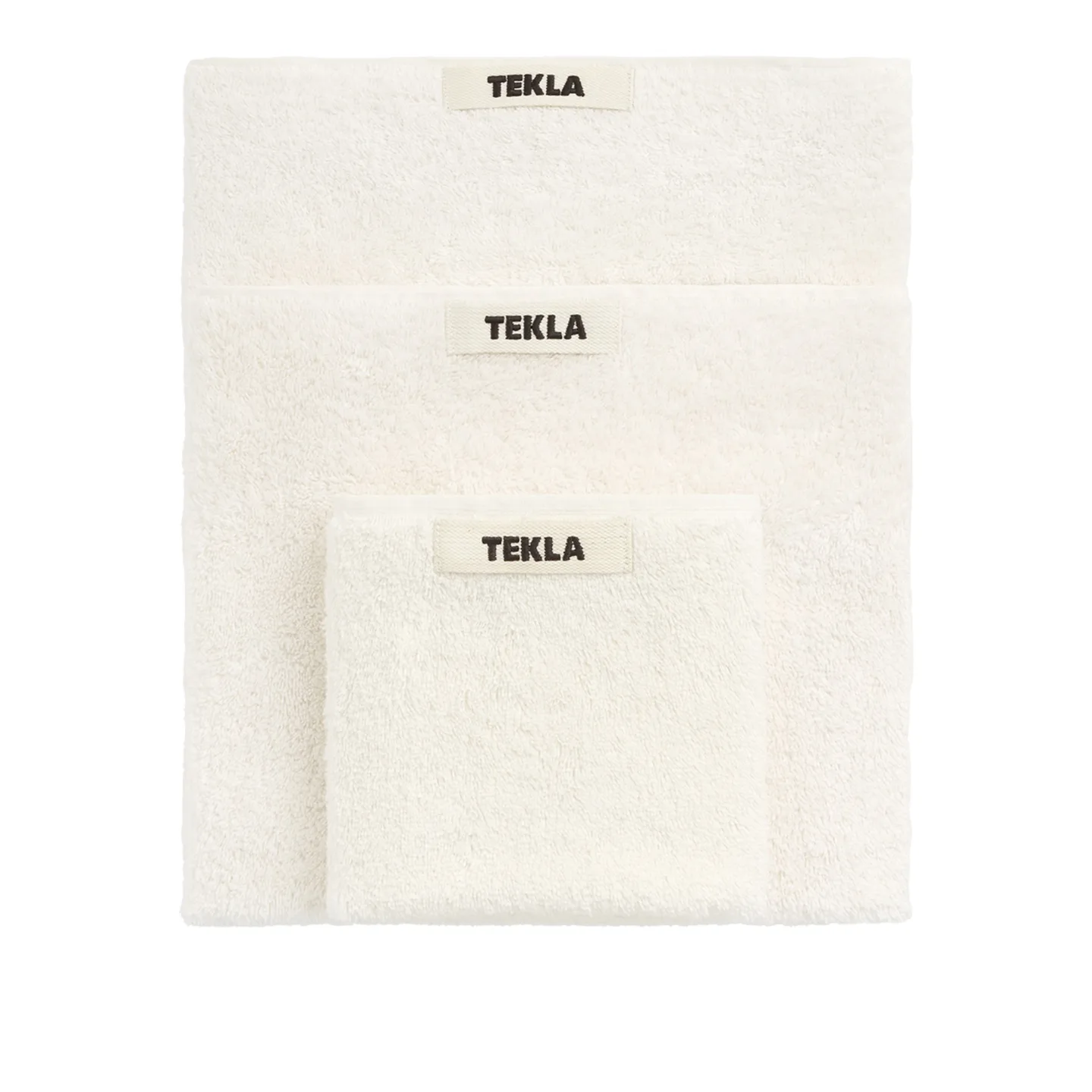Tekla - Terry badhandduk white 70x140 cm - Handdukar och badlakan - Vit - Bomull