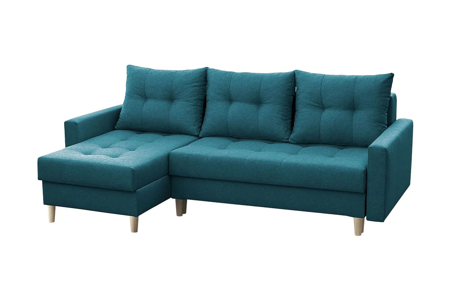 Bodo Divanbäddsoffa 222x140x90 cm - Blå
