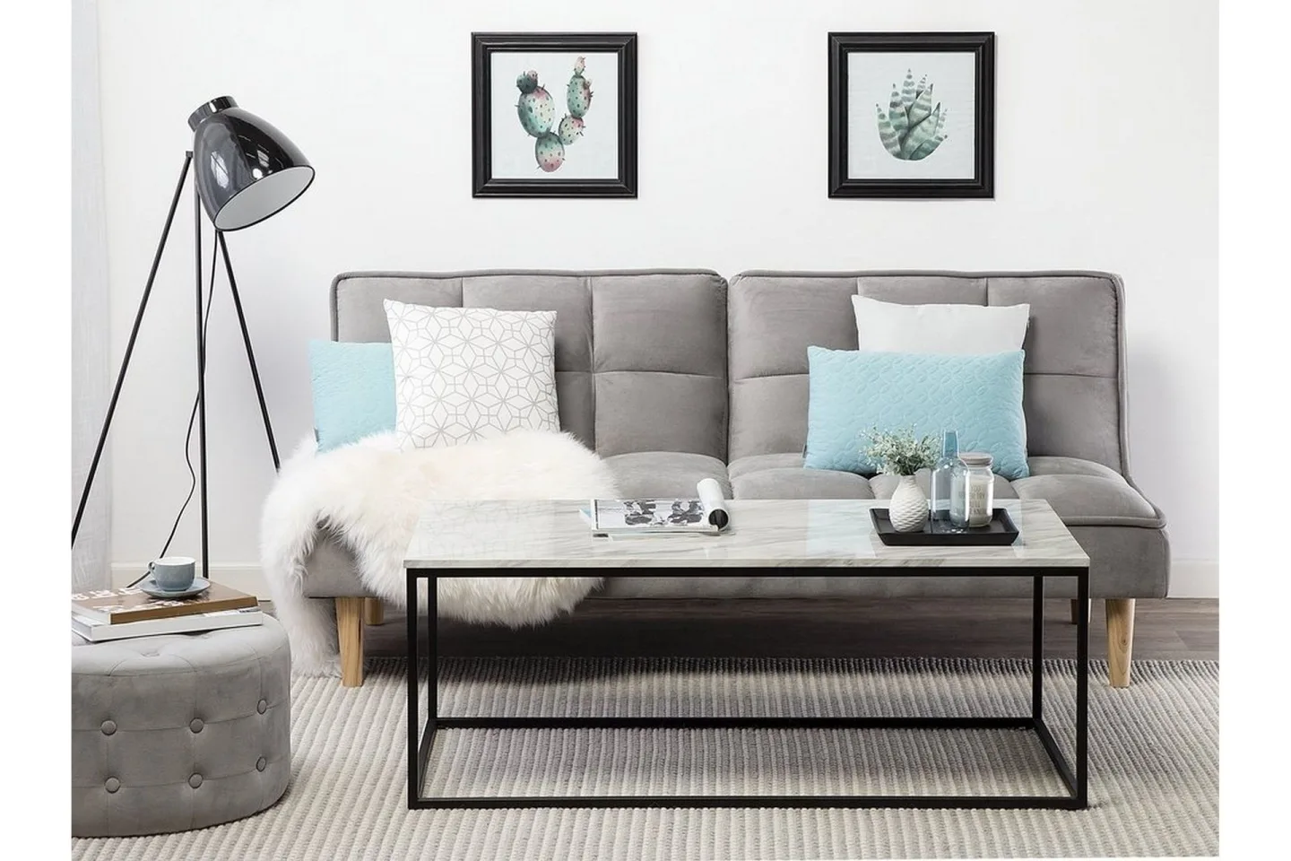 Delano Soffbord 100 cm - Vit