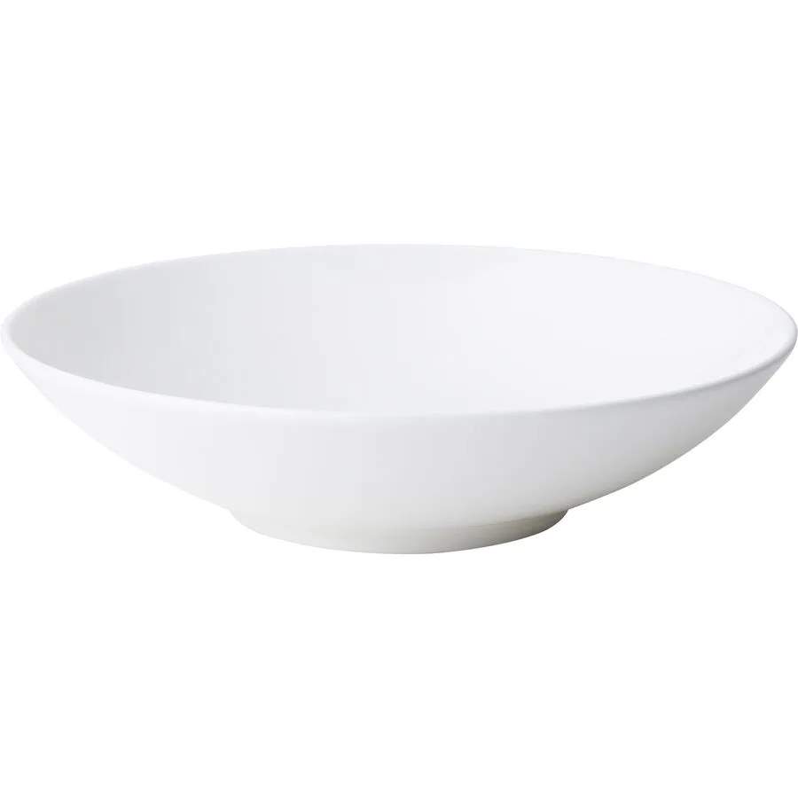 Teller tief Bone China Weiss Porzellan 21 cm