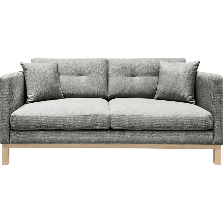 Sofa Woody Grau Stoff 174 cm 89 cm
