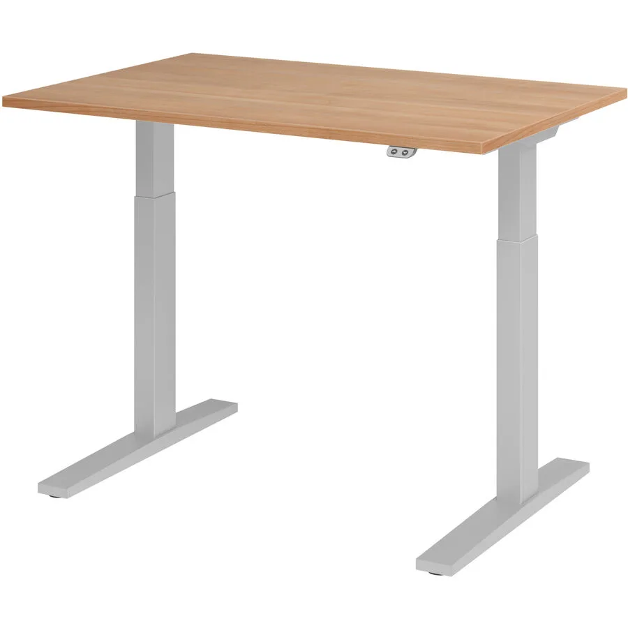 Schreibtisch Office nussbaum Holzwerkstoff B 120 T 80 cm