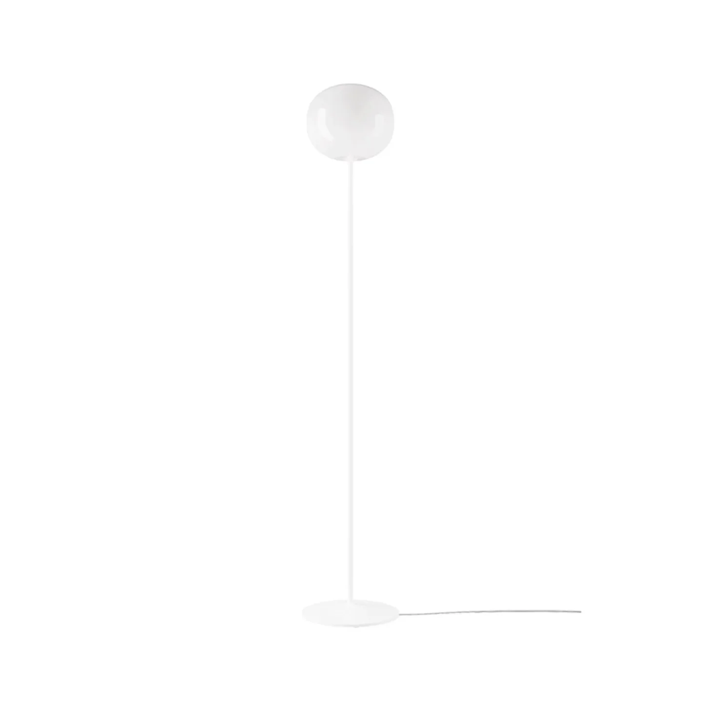 Volum 29 Golvlampa Long Glossy Vit - Lodes - Vardagsrum - Glas