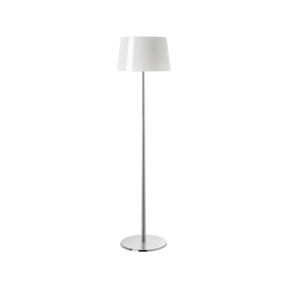 Foscarini Lumiere XXL golvlampa vit, munblåst glas, aluminium