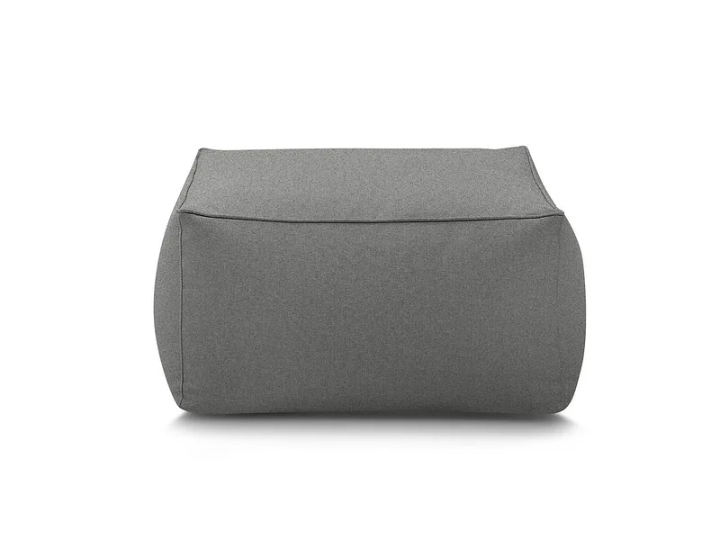 Gartenhocker BOBOCHIC RIVIERA Stoff Dunkelgrau