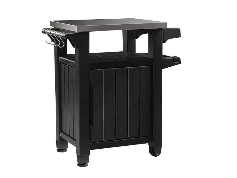 KETER Beistelltisch SQUARE 82x51.7x89.6cm anthrazit