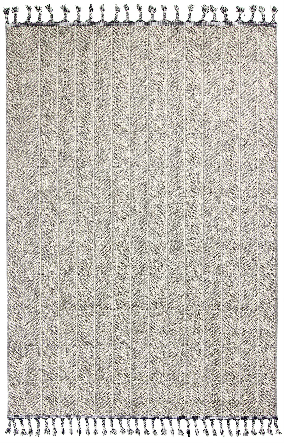 Shaggy - Indoor/Outdoor Francisco (grå) (Størrelse: 160 x 230 cm)