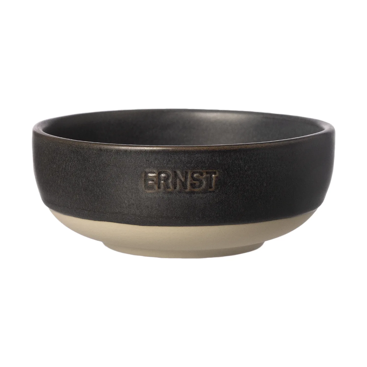 ERNST Ernst Schüssel Matt schwarz-natur Boden, Ø11 cm