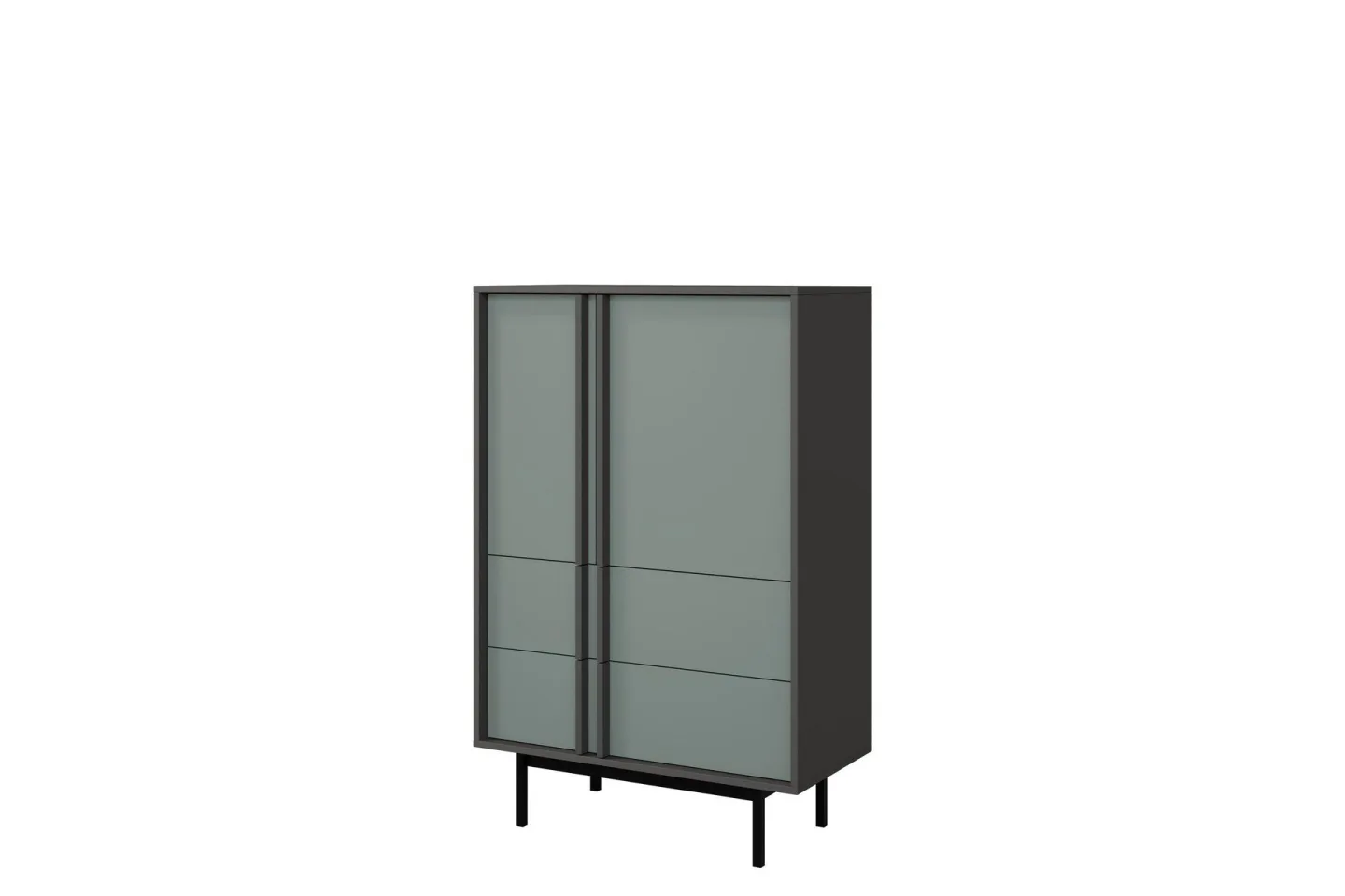 Farshian Highboard - Grå/Grön