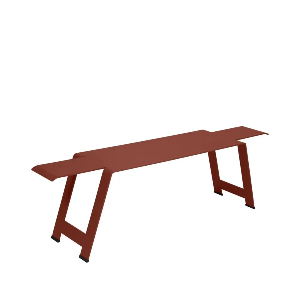 Fermob Origami bänk Red ochre (röd)