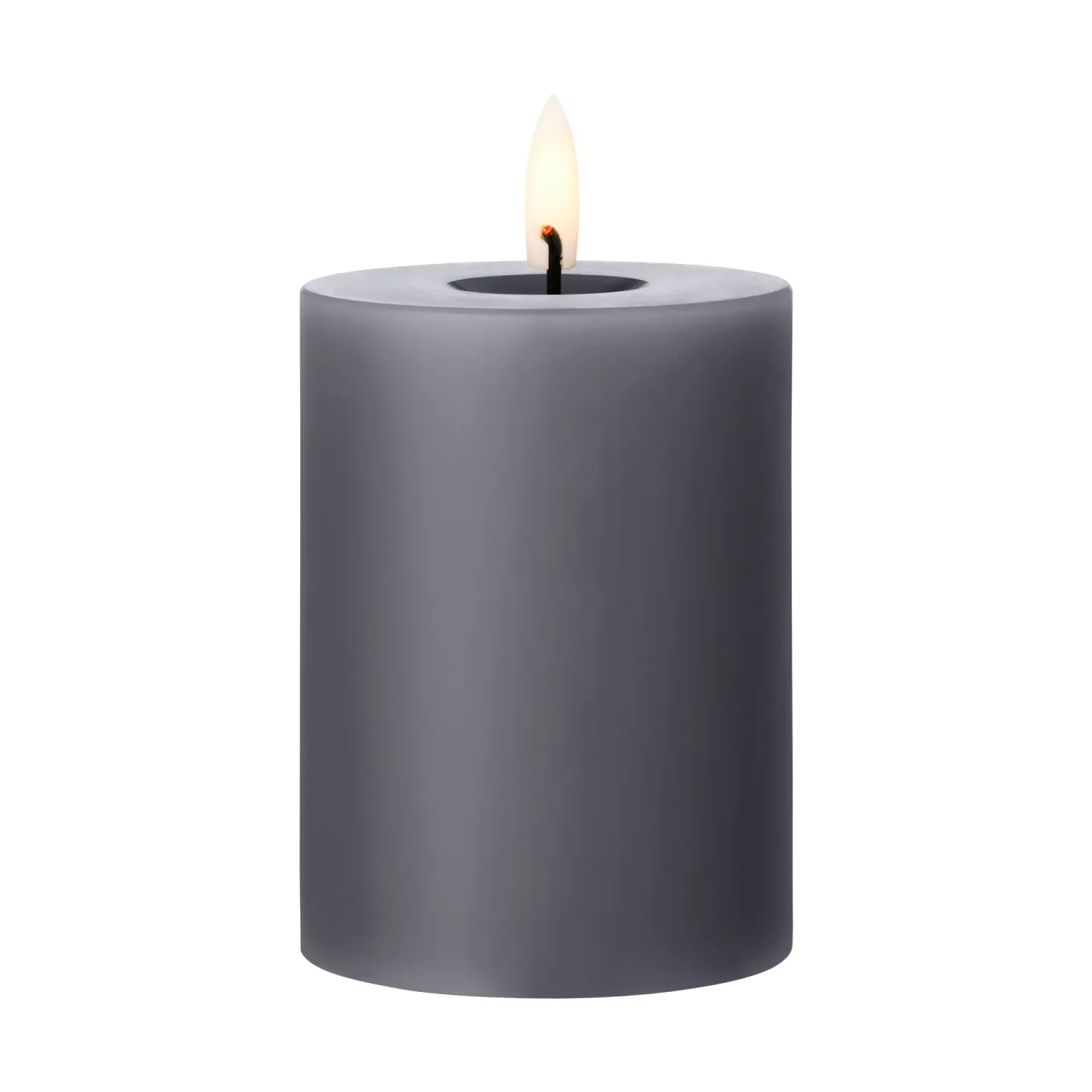 ester & erik ester & erik Blockkerze LED 74 Dark Slate, 10cm