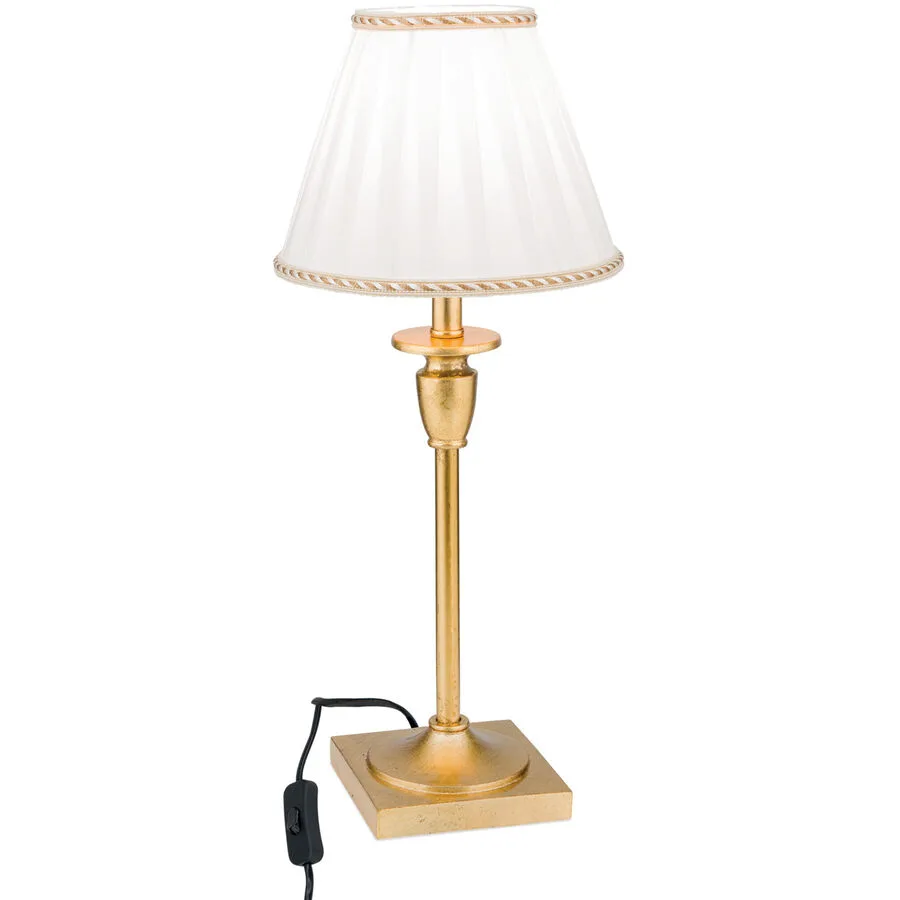 Tischlampe Fonsa Gold 18 cm 43.2 cm - Material: Polyrasin/Textil