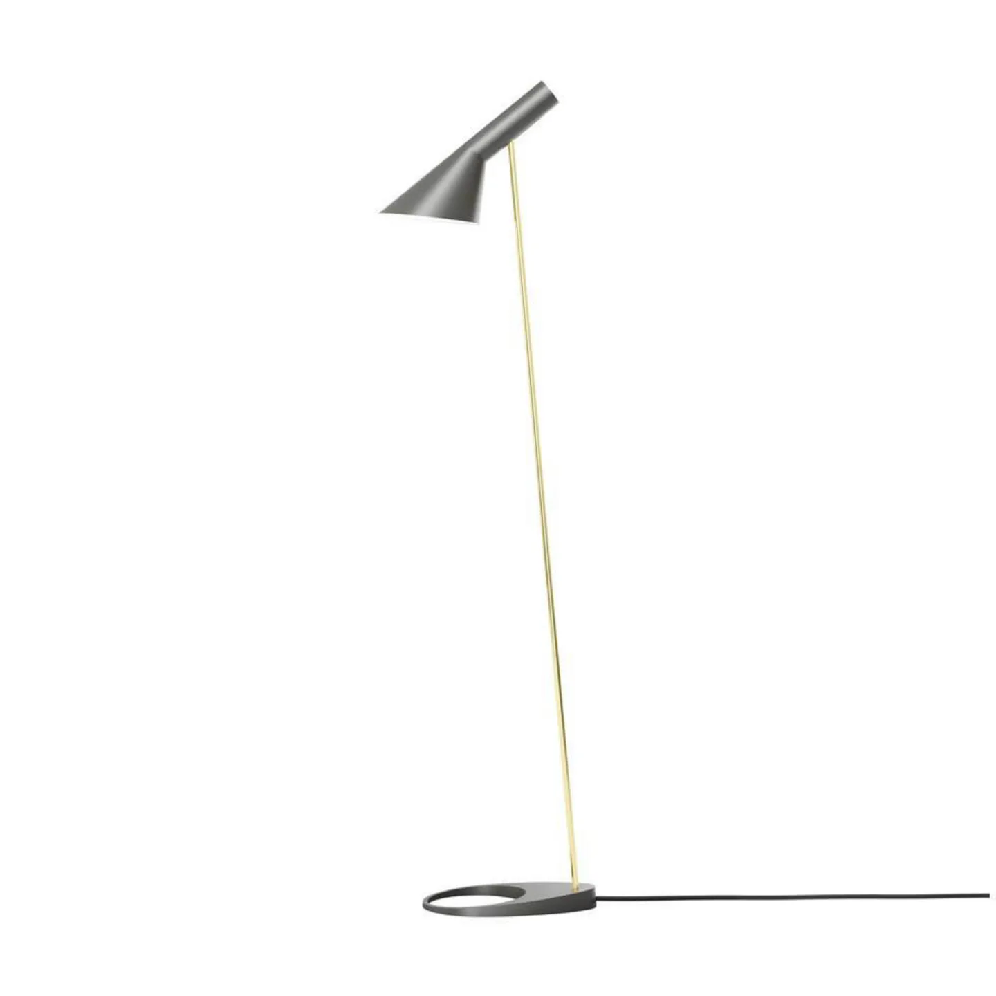 AJ Gulvlampe Brass/Warm Grey - Louis Poulsen - Stue - Design - Metal - Med én lyskilde