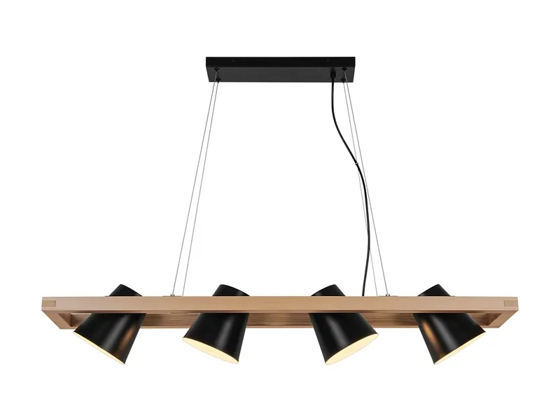 Hängelampe BIBO 100x100cm 4x40W schwarz