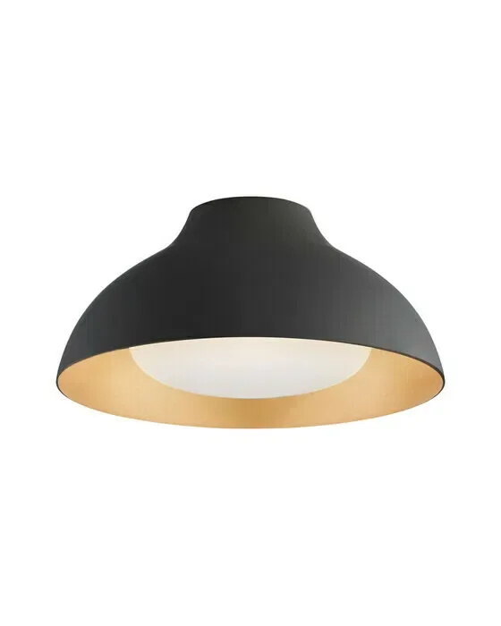 Agnes 15" Flush Mount Matte Black