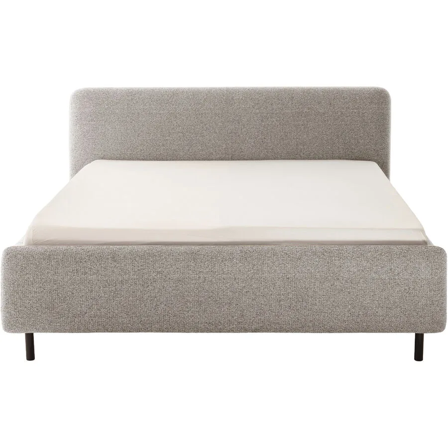 Bett Prisa Beige Stoff 180 x 200 cm