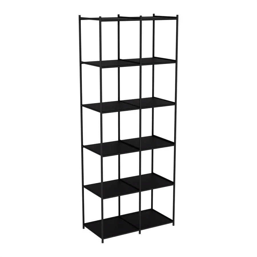 Regal Cubo Schwarz Metall