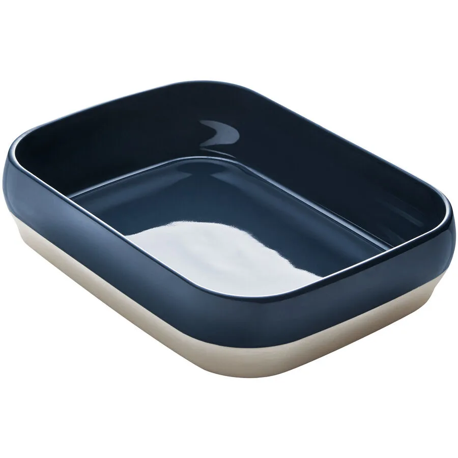 DEGRENNE Auflaufform Bahia braun/blau Stoneware Rechteckig B 25 cm T 31.8 cm
